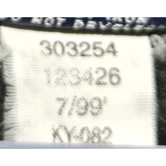 VTG Gap Puffer Vest Down Filled Warmest Mens L Blue Full Zip Lined 90s 1999 EUC - Picture 8 of 8